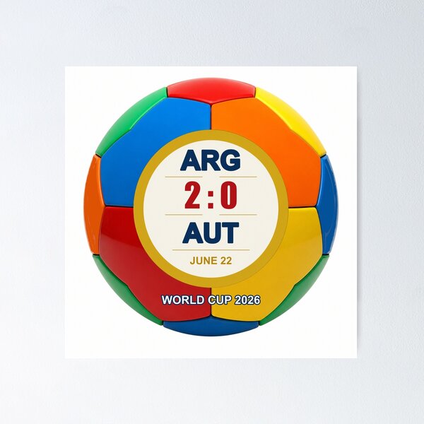 Item preview, ARG 2–0 AUT | World Cup 2026  designed and sold by ariksworld.