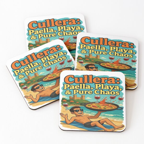 Item preview, Cullera: Paella, Playa & Pure Chaos | Funny Spain Beach Vacation T-Shirt Design | Spanish Food & Travel Graphic for T-Shirts, Stickers, Hoodies, Mugs & Print-on-Demand designed and sold by Sushikidsntoddlers.