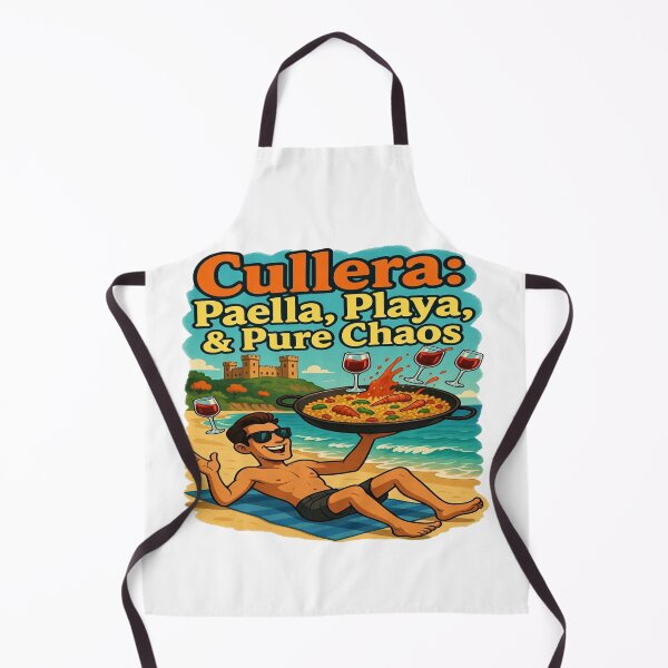 Item preview, Cullera: Paella, Playa & Pure Chaos | Funny Spain Beach Vacation T-Shirt Design | Spanish Food & Travel Graphic for T-Shirts, Stickers, Hoodies, Mugs & Print-on-Demand designed and sold by Sushikidsntod.