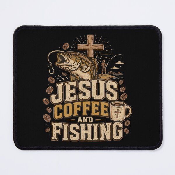 Item preview, Jesus Coffee and Fishing Christian Fisher designed and sold by OlakunleOloroz.