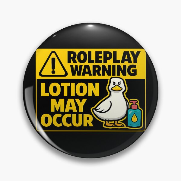 Item preview, Roleplay Warning Lotion May Occur Funny RPG Duck Design designed and sold by TeeTimeTreasure.