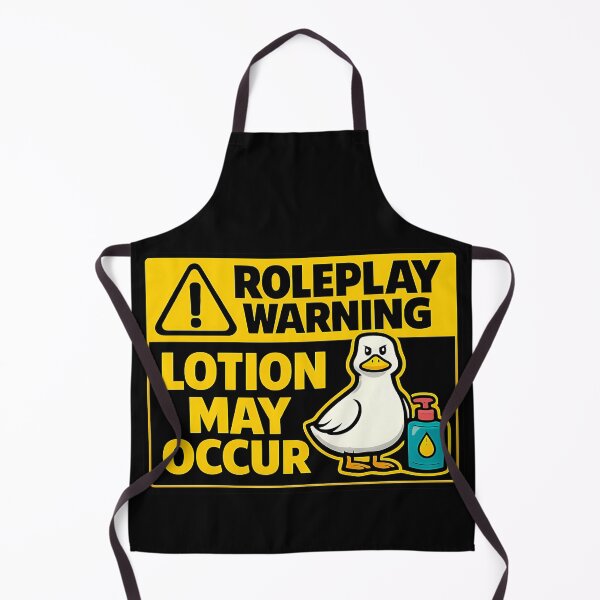 Item preview, Roleplay Warning Lotion May Occur Funny RPG Duck Design designed and sold by TeeTimeTreasure.