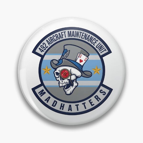 Item preview, USAF 492d Aircraft Maintenance Unit Madhatters Patch designed and sold by CharlieDesings.