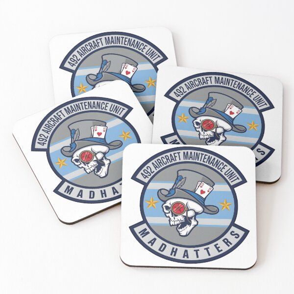Item preview, USAF 492d Aircraft Maintenance Unit Madhatters Patch designed and sold by CharlieDesings.