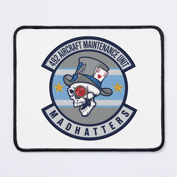 Item preview, USAF 492d Aircraft Maintenance Unit Madhatters Patch designed and sold by CharlieDesings.