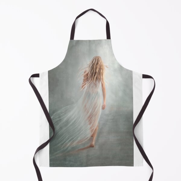 Item preview, Walking into the Light – Ethereal Womanwoman in white designed and sold by Marie Helyar Art & Keepsakes.