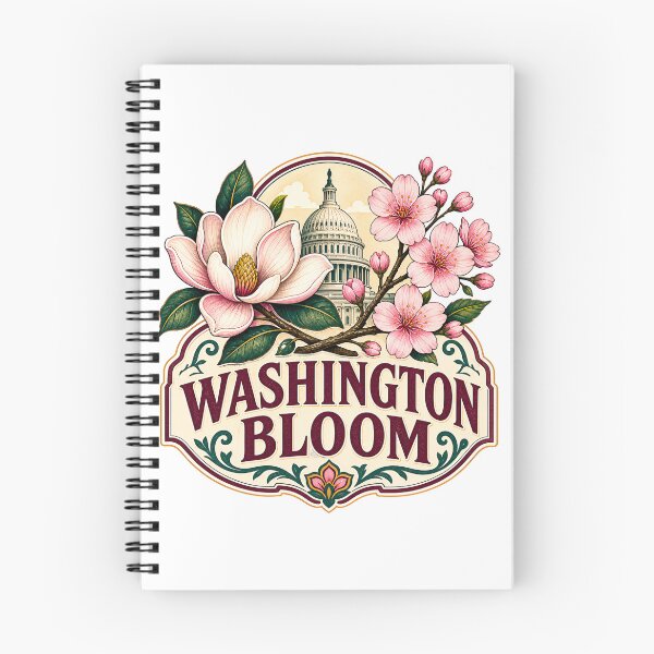 Item preview, Washington Bloom – Magnolia, Cherry Blossoms & Capitol designed and sold by Fenay Designs.