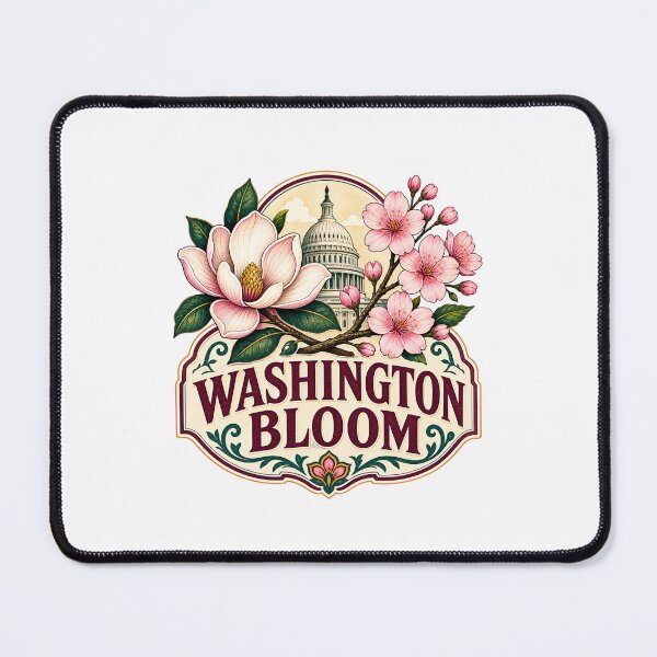 Item preview, Washington Bloom – Magnolia, Cherry Blossoms & Capitol designed and sold by Fenay Designs.