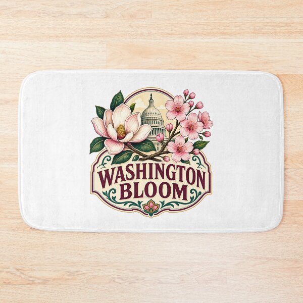 Item preview, Washington Bloom – Magnolia, Cherry Blossoms & Capitol designed and sold by Fenay Designs.