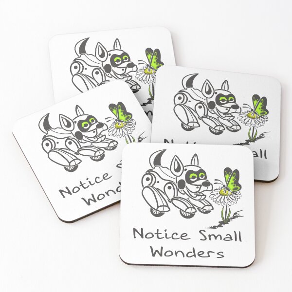 Item preview, Notice Small Wonders | Cozy Robot Dog Illustration designed and sold by Samaya-.