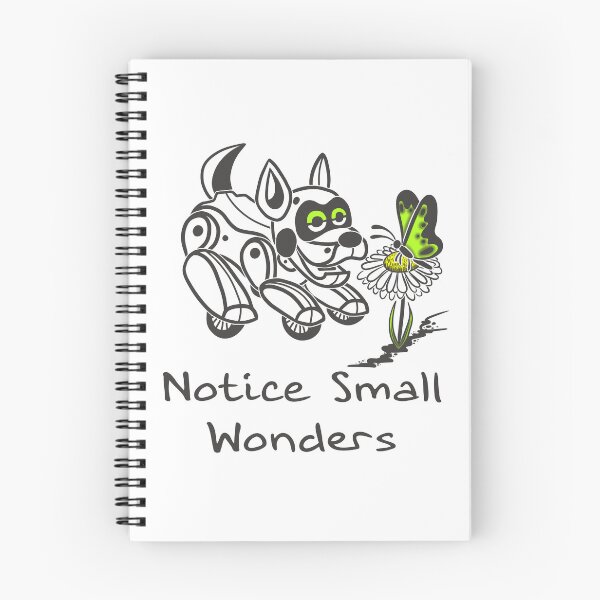 Item preview, Notice Small Wonders | Cozy Robot Dog Illustration designed and sold by Samaya-.
