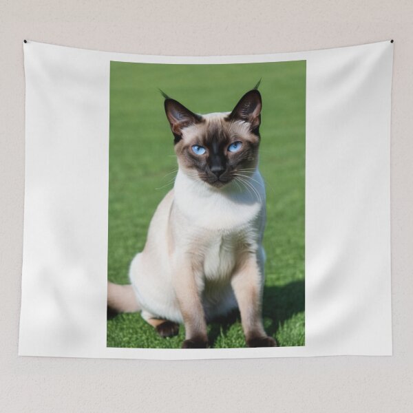 Artikelvorschau, Animals - Siamese Cat, Icy Blue Eyes and Feline Elegance entworfen und verkauft von World-Pets.