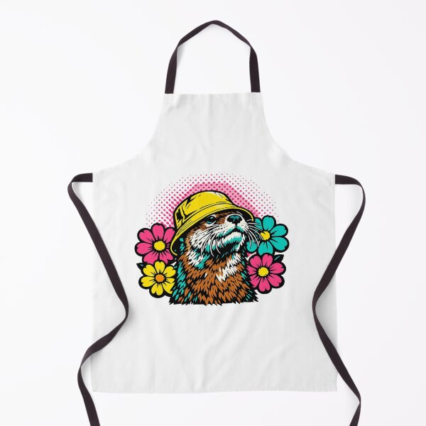 Item preview, Pop Art Otter Bucket Hat Retro Floral Comic Animal designed and sold by afr-saad.