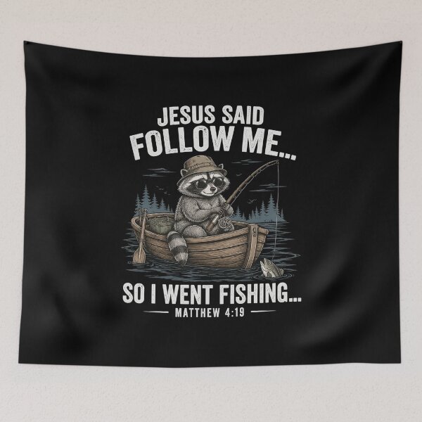 Item preview, Jesus Said Follow Me So I Went Fishing Christian Fishing designed and sold by OlakunleOloroz.