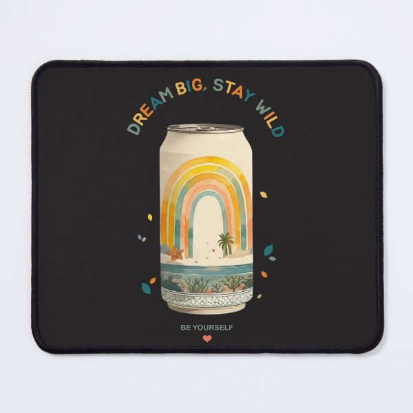 Item preview, Dream Big Stay Wild Be Yourself | Retro Soda Can Rainbow | Boho Positive Quote  designed and sold by MonNoir.