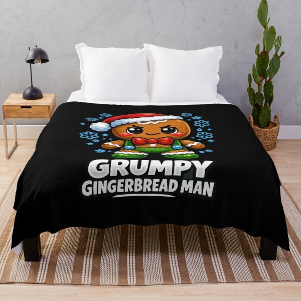 Item preview, Grumpy Gingerbread Man Matching Christmas T-Shirt | Funny Holiday Family Graphic Gift designed and sold by Trendably.