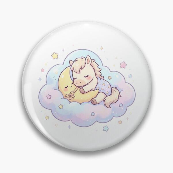 Item preview, Cute Sleeping Baby Unicorn on Pastel Cloud designed and sold by ajamzbox.
