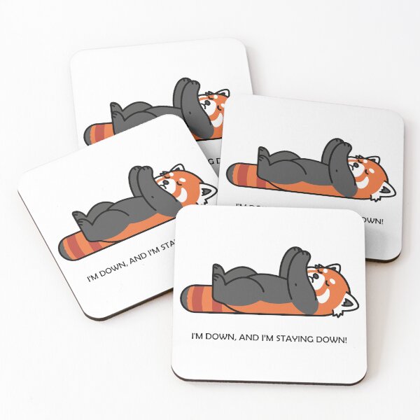 Item preview, Lazy Red Panda I Am Down And I Am Staying Down designed and sold by Amir Faysal.