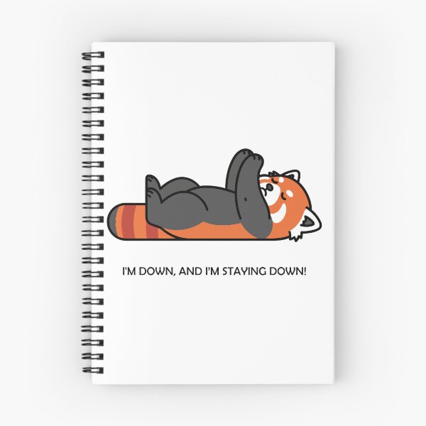 Item preview, Lazy Red Panda I Am Down And I Am Staying Down designed and sold by Amir Faysal.