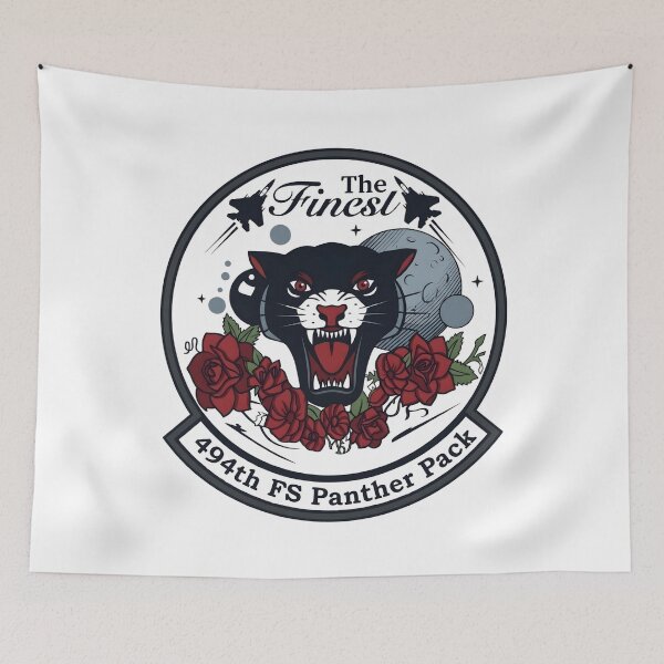 Item preview, USAF 494th Fighter Squadron Panther Pack The Finest Patch designed and sold by CharlieDesings.