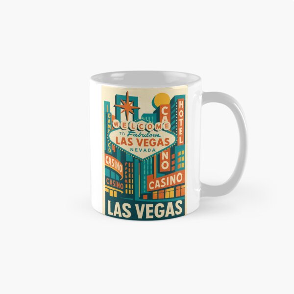 Item preview, Retro Pop Art Poster Illustration of Las Vegas | Bold Entertainment Capital Print with Welcome Sign, Las Vegas Strip & Neon Skyline | Vintage Nevada Travel Wall Art Decor designed and sold by PaintedPixels01.