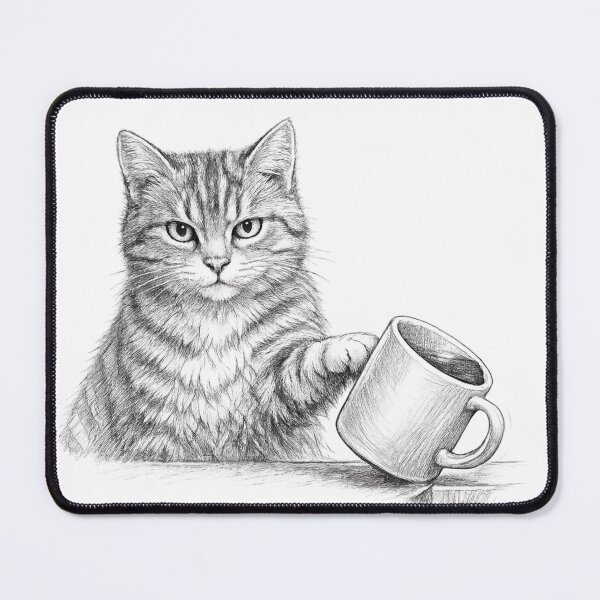 Item preview, I Regret Nothing Funny Cat Sketch designed and sold by CMA Design Studio.