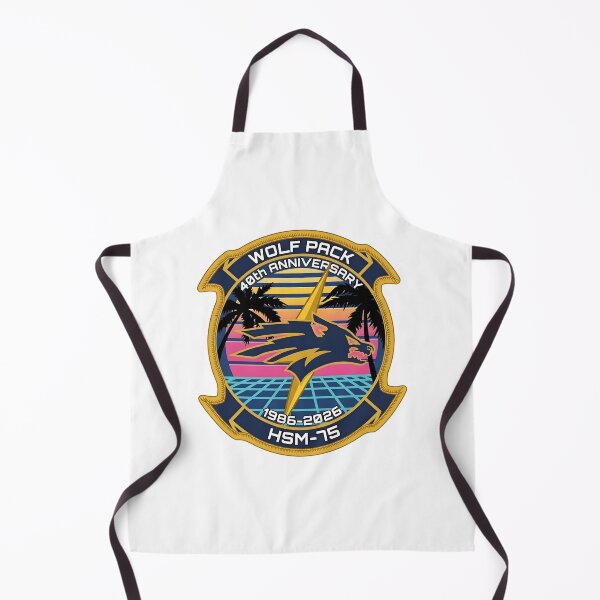 Item preview, US Navy HSM-75 Wolf Pack 40th Anniversary Patch designed and sold by CharlieDesings.