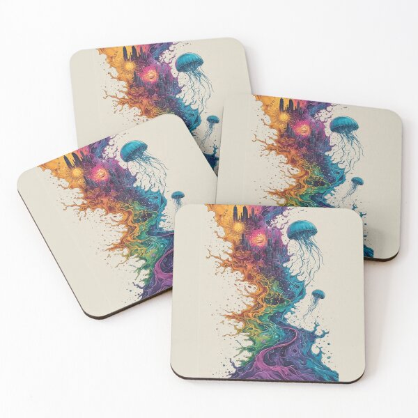 Item preview, COSMIC TIDE: Where Color Learns to Breathe designed and sold by FANTASY FRENZY.