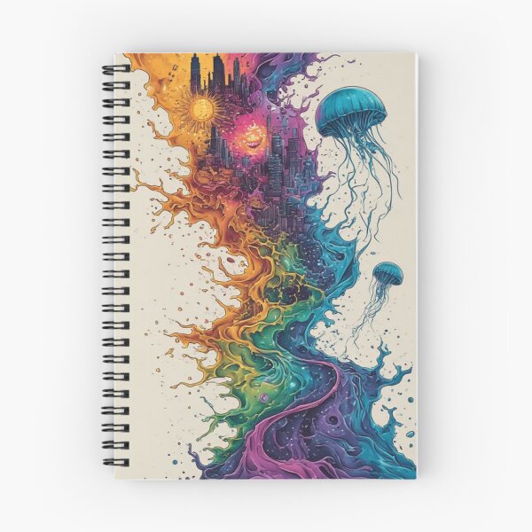 Item preview, COSMIC TIDE: Where Color Learns to Breathe designed and sold by FANTASY FRENZY.