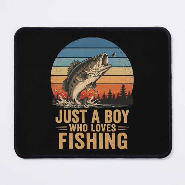 Item preview, Just A Boy Who Loves Fishing designed and sold by OlakunleOloroz.