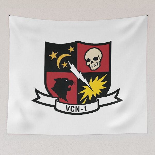 Item preview, US Navy VCN-1 Night Fighter Squadron Shield Patch designed and sold by CharlieDesings.