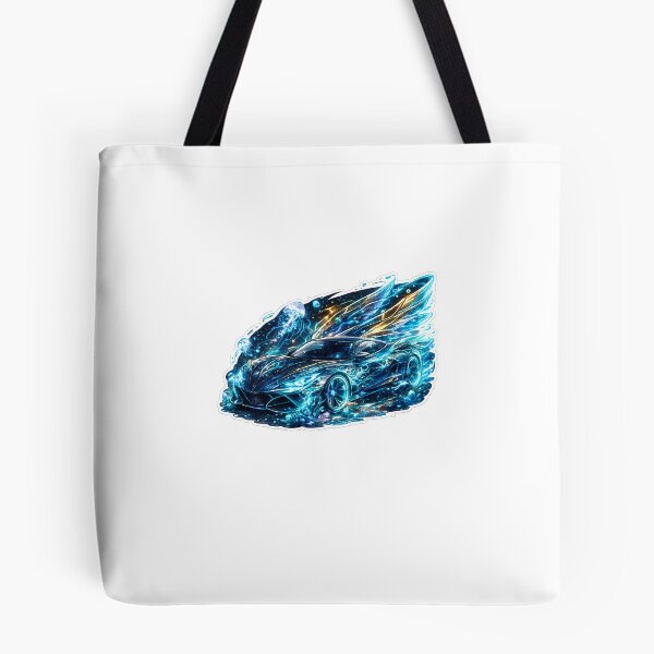 Item preview, Deep Ocean Phantom Coupe – Bioluminescent Fantasy Car Sticker designed and sold by blossomfun.