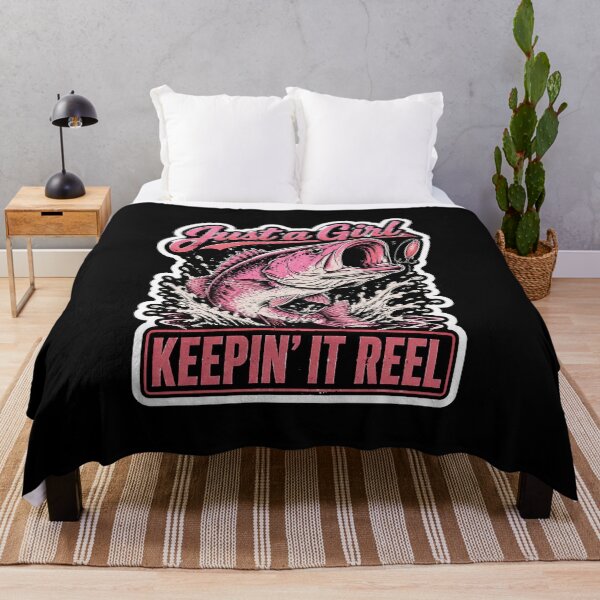 Item preview, Just a Girl Keeping it Reel Fishing Fisher Girl designed and sold by OlakunleOloroz.