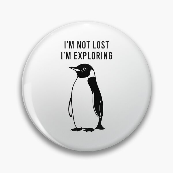 Item preview, Wandering Penguin I Am Not Lost I Am Exploring Adventure designed and sold by Amir Faysal.