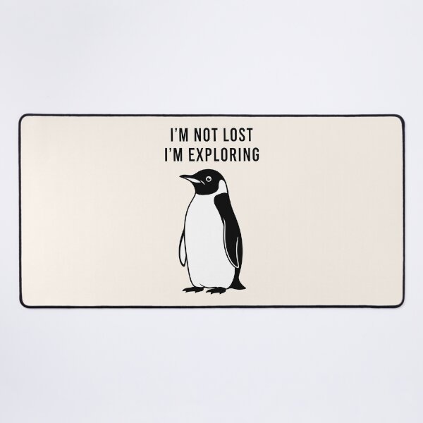 Item preview, Wandering Penguin I Am Not Lost I Am Exploring Adventure designed and sold by Amir Faysal.