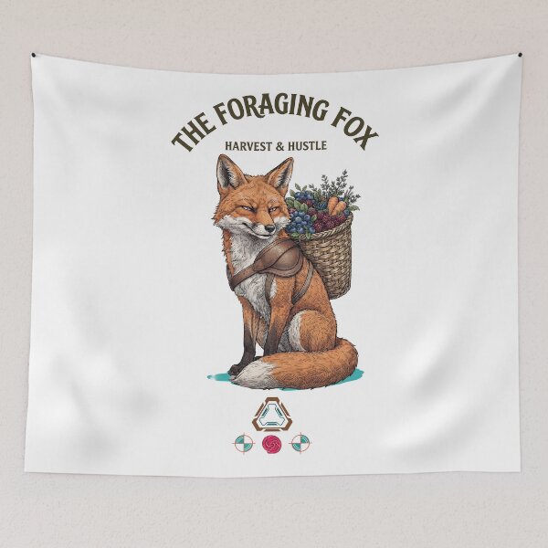 Item preview, The Foraging Fox – Harvest & Hustle designed and sold by m-yoga-store.