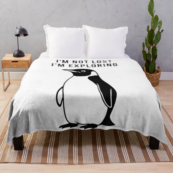 Item preview, Wandering Penguin I Am Not Lost I Am Exploring Adventure designed and sold by Amir Faysal.