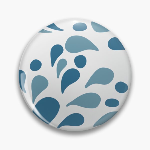 Item preview, Minimalist Ocean Blue Organic Droplet Pattern. designed and sold by Jyoti-Quotes.