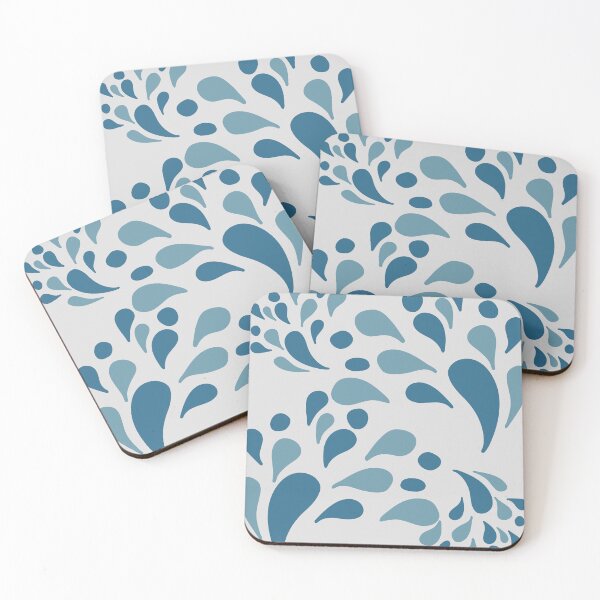 Item preview, Minimalist Ocean Blue Organic Droplet Pattern. designed and sold by Jyoti-Quotes.