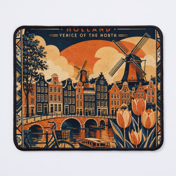 Item preview, Amsterdam travel poster in Art Deco style designed and sold by taylorhogward.