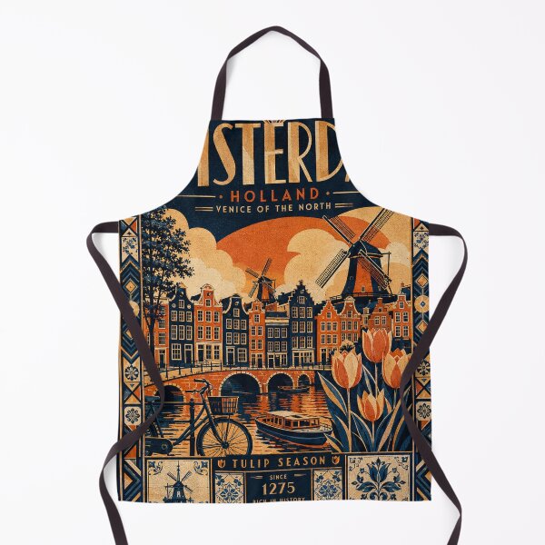 Item preview, Amsterdam travel poster in Art Deco style designed and sold by taylorhogward.