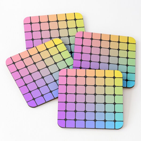 Item preview, Minimalist Color Grid Gradient Matrix Art designed and sold by drTerrens.