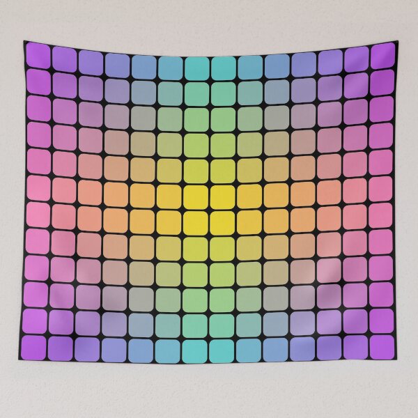 Item preview, Minimalist Color Grid Gradient Matrix Art designed and sold by drTerrens.