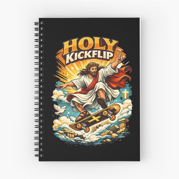 Item preview, Jesus Skateboarding - Funny Christian Skateboarding Humor Sarcastic Jesus Skating Longboard designed and sold by Sloyar.