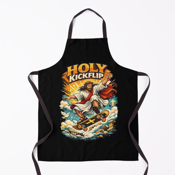 Item preview, Jesus Skateboarding - Funny Christian Skateboarding Humor Sarcastic Jesus Skating Longboard designed and sold by Sloyar.