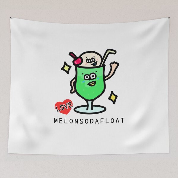 Item preview, Cute I LOVE MELONSODAFLOAT designed and sold by kanaehonkawa.