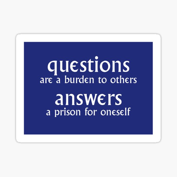 Questions / Answers Sticker