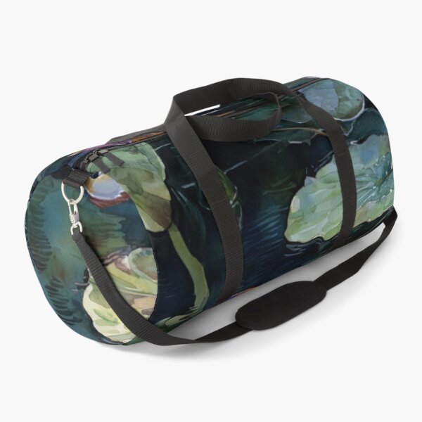 Item preview, A Mandarin Duck gliding across a lily pond, Birds in Motion designed and sold by CDC40.