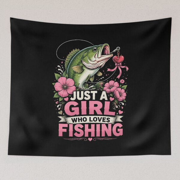 Item preview, Just A Girl Who Loves Fishing Cute Bass Fish designed and sold by OlakunleOloroz.
