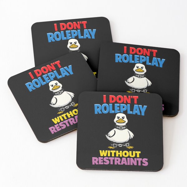 Item preview, I Don't Roleplay Without Restraints Angry Duck Funny RPG Design designed and sold by TeeTimeTreasure.